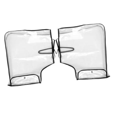 Imagem de OSOLADY 1 par de protetores de guidão de motocicleta, para clima frio, à prova de vento, luvas de mão para motociclismo, fácil instalação, aquecedores de guidão, proteção à prova de chuva para andar