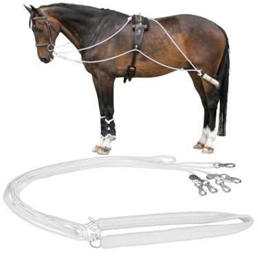Imagem de Shinylin Horse Leaders Training and Lunging Aid Ajustável para Treinamento de Cavalos com Capa de Lã Traseira para Equipamento de Estocada
