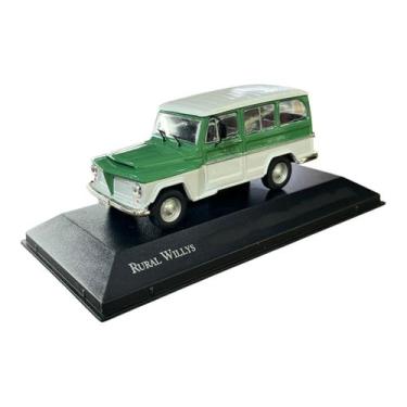 Imagem de Miniatura Rural Willys Verde Customizado Metal 1:43 - IXO