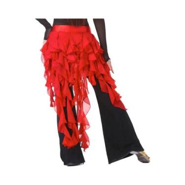 Imagem de Cinto De Saia Com Franjas De Raposa De Nove Caudas Para Dança Do Ventr