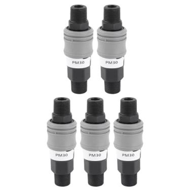 Imagem de KIMISS 5 Conjuntos de Conectores de Mangueira Tipo C de Conexão Rápida Com Travamento Automático para Mac e Eletrônicos, Material de PVC, Resistente a Alta Pressão, Fácil de Usar para Diversas