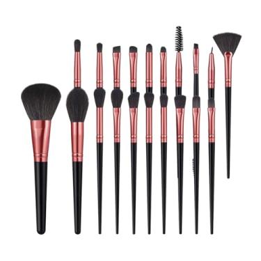 Imagem de 20 pincéis de maquiagem macios ao toque, pincel de maquiagem em pó, pincel de blush, pincel de sombra para maquiagem diária no rosto