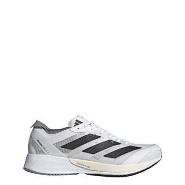 Imagem de adidas T nis feminino Adizero Adios 7, Nuvem branco/n cleo preto/cinza tr s, 7