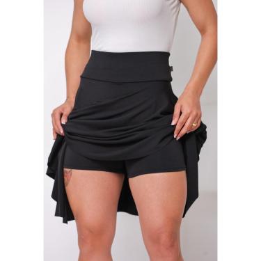 Imagem de Short Saia Evangélica Modelagem Elegante Em Suplex Fitness WOLFOX-Feminino