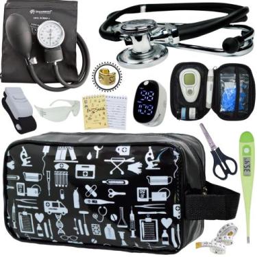 Imagem de Kit Enfermagem Aparelho Pressão Esteto Frete Grátis Promocao - Love Sa