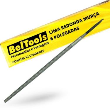 Imagem de Kit C/ 12 Lima Redonda Murça 6 Pol Beltools
