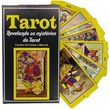 Imagem de Baralho Tarot Revelando os Mistérios do Tarot 24 Cartas  Autoconhecime