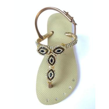 Imagem de Sandália havaina em pedraria bege - Havaianas