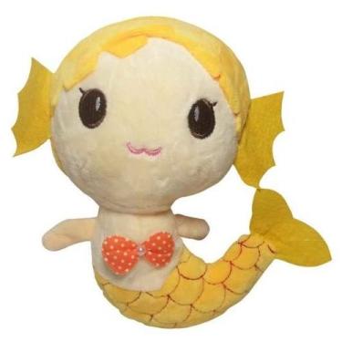 Imagem de Sereia Amarela De Pelúcia Baby 22 Cm Anti Alérgico - CTX Pelúcia