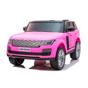 Imagem de Carrinho Elétrico Infantil Mini Land Rover Rosa 2 Lugares Motorizado M