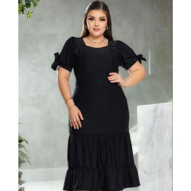 Imagem de Vestido MIDI Três Marias Moda Evangélica Feminina, Vermelho, Único, Fe