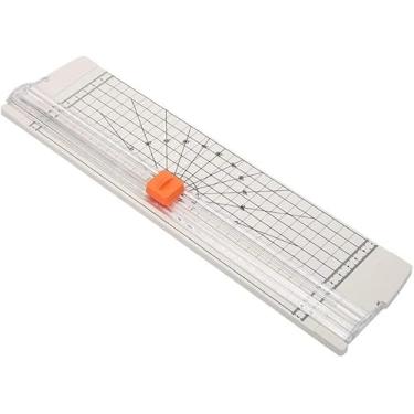 Imagem de pcagfaajmh Cortador de papel, cortador de guilhotina, trituradores de máquina de corte A4, aparador de fotos, lâminas de scrapbook, faça você mesmo, escritório, casa, papelaria, faca, (preto)