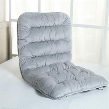 Imagem de Almofada macia para cadeira de encosto alto, almofada antiderrapante de peça única para encosto e assento, almofadas de pelúcia espessas para cadeira de balanço com amarras