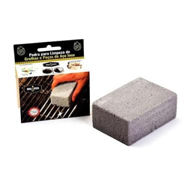 Imagem de LIMPA GRELHA CHAPA ESPATULA TIJOLO ESPONJA REUTILIZAVEL LIMPEZA CHURRASQUEIRA EXAUSTOR PANELAS MULTIUSO PEDRA ESPETO