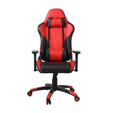 Imagem de Cadeira de videogame para jogos, cadeira giratória de 360 graus, cadeira de jogos, cadeira de computador, escritório, cadeira giratória ergonômica, com encosto alto, para adultos, corrida, computador