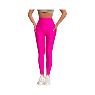 Imagem de Leggings De Cintura Alta Com Brilho Colorido, Estilo Europeu-Americano