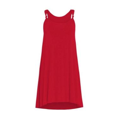 Imagem de Kit 2 Vestido Feminino Regata com Detalhe em Nó Tribo Livre, Cinza cla