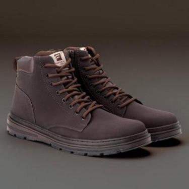 Imagem de Bota Coturno Masculina Ferraroni Cano Médio Solado Tratorado Leve Resistente-Masculino