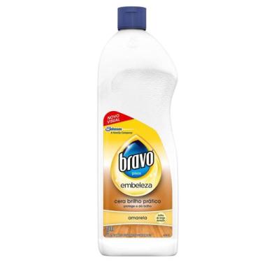 Imagem de Cera Líquida Bravo Brilho Prático Amarela Embeleza 750ml