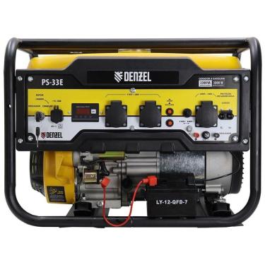 Imagem de Gerador A Gasolina 3,3 Kw 4hp 15l 115/230v Denzel Ps-33e