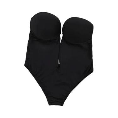 Imagem de Sutiã Modelador Feminino Corset Com Decote V Profundo, Bojo Acolchoado