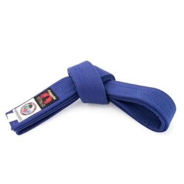 Imagem de Faixa Karate Premium 100% algodão - Hayashí - Homologado WKF, Azul, 28