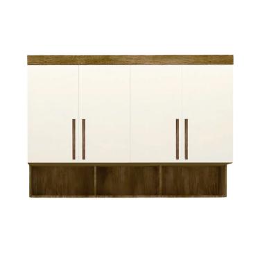 Imagem de Modulo Ja Georgia Armário Aéreo 1,40m Jequitibá / Off White