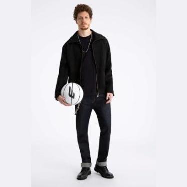 Imagem de Jaqueta Ellus Vintage Suede New Aviator Masculina Preta-Masculino