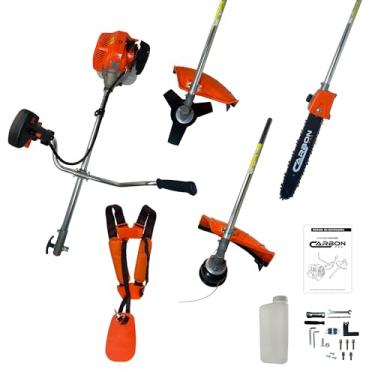 Imagem de Roçadeira Carbon Fak Bipartida 52cc 2,5HP, com Cinto Duplo e Ponteira Motopoda, Kit Completo