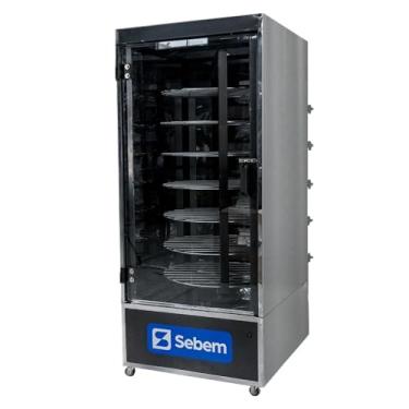 Imagem de Assador Máquina de Assar Frango e Carnes Frangueira a Gás Giratório 120kg 48 Frangos Sebem