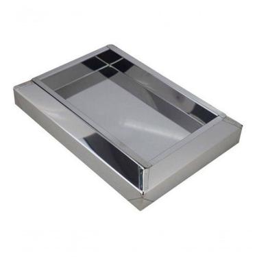 Imagem de Cinzeiro de Chão Aço Inox Bituqueiro para Fumódromo em Aço Inoxidável 1020 6,5X35X23 In...
