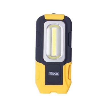 Imagem de Lanterna Portátil Led com Imã para Fixação e Gancho Emborrachada Dtools