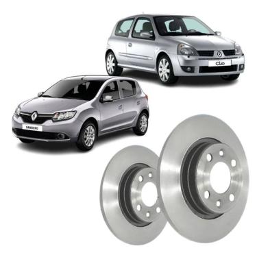Imagem de Disco de Freio Dianteiro D705A para Renault Logan Sandero Clio e Symbol Sólido MDS