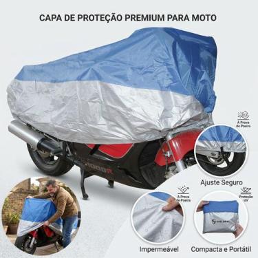 Imagem de Capa Para Moto Forrada Impermeável Térmica Sol Chuva - Tesla Store, P