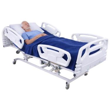 Imagem de Cama Hospitalar Elétrica Motorizada 6 Movimentos com Colchão e Regulag