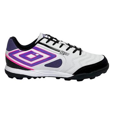 Imagem de Chuteira Umbro Society Pro 5 Bump Club Bco/Pto/Purpura-Unissex