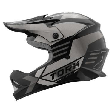 Imagem de Capacete Motocross Infantil Pro Tork Fast Next Brilhante Segurança Con
