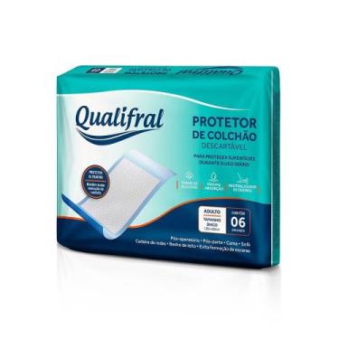 Imagem de Protetor Colchão Descartável Qualifral Ultra Fino Hipoalergênico 6 Uni