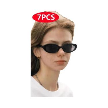 Imagem de Óculos De Sol Vintage Pequenos Em Forma Oval, Conjunto De 4 Ou 7 Peças