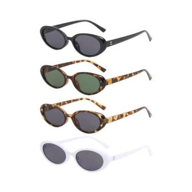 Imagem de Óculos De Sol Vintage Pequenos Em Forma Oval, Conjunto De 4 Ou 7 Peças