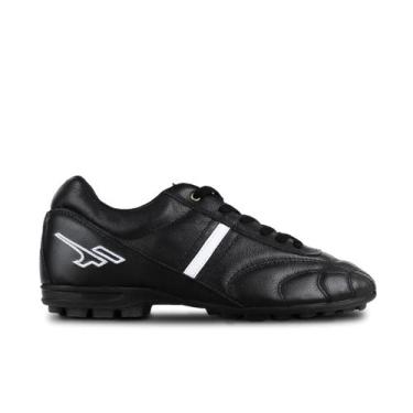 Imagem de Chuteira Society Finta Pro Magna Couro Natural, Preto, 41