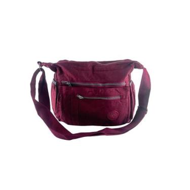 Imagem de Bolsa Transversal Nylon Tactel Feminina à prova d'água - Sport, Vinho