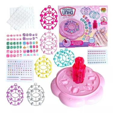 Imagem de Brinquedo Maleta Unha Fashion Com Acessórios - Dm Toys 6570