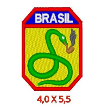 Imagem de Patch Bordado FEB 4,0 x 5,5 Tipo de fixação:com tiras autocolantes - A