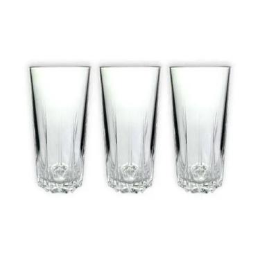 Imagem de Conjunto de Copos de Vidro Altos Fratelli Ayla 330ml 3 Uni. - NADIR
