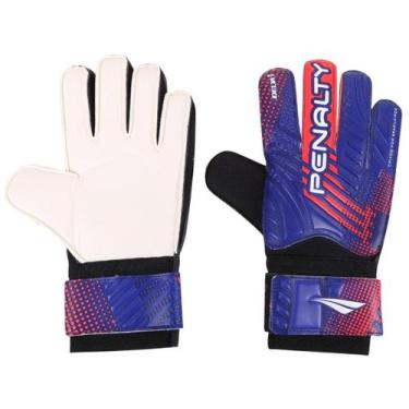Imagem de Luva Goleiro Penalty Delta 1, Azul, creme e preto, 09