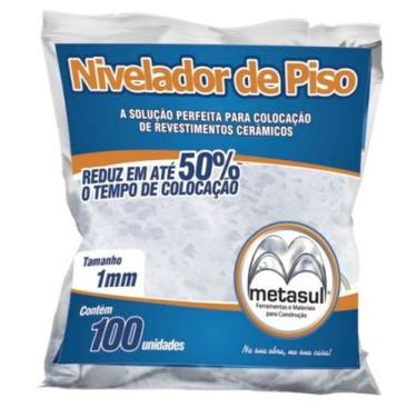 Imagem de Espaçador Nivelador de Piso 3,0mm Pacote com 100 Peças Metasul