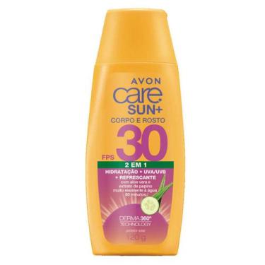 Imagem de Protetor Solar Avon Care Sun+ Rosto E Corpo FPS 30 - 120g - Cuidados p