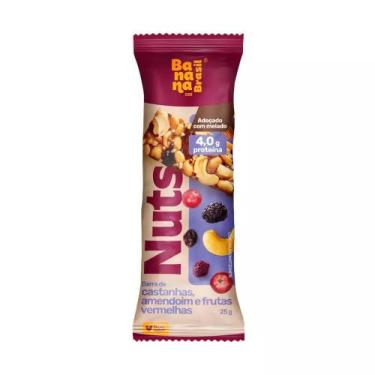 Imagem de Barra de Cereal Nuts Castanhas e Frutas Vermelhas Banana Brasil 25g