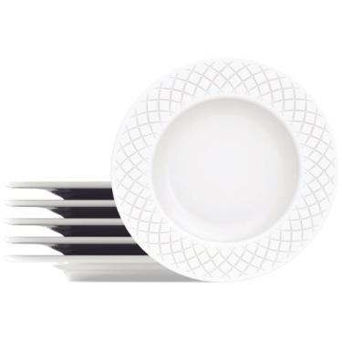 Imagem de Jogo de Pratos Redondo de Porcelana Branco - de Sobremesa Tramontina I
